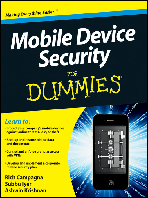 Title details for Mobile Device Security For Dummies by Rich Campagna - Available